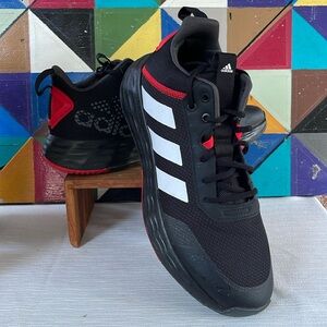 Adidas Men’s Ownthegame Black and Red Basketball Shoes Size 12